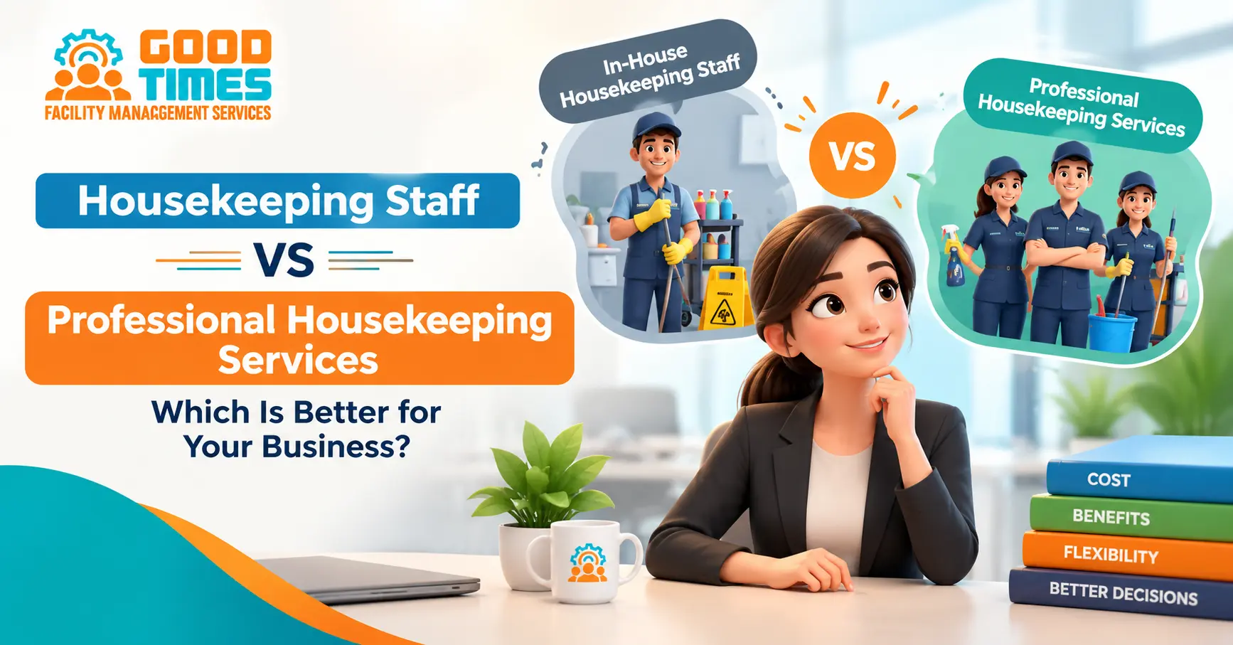 Housekeeping Staff vs Professional Housekeeping Services – Good Times Facility Management Services