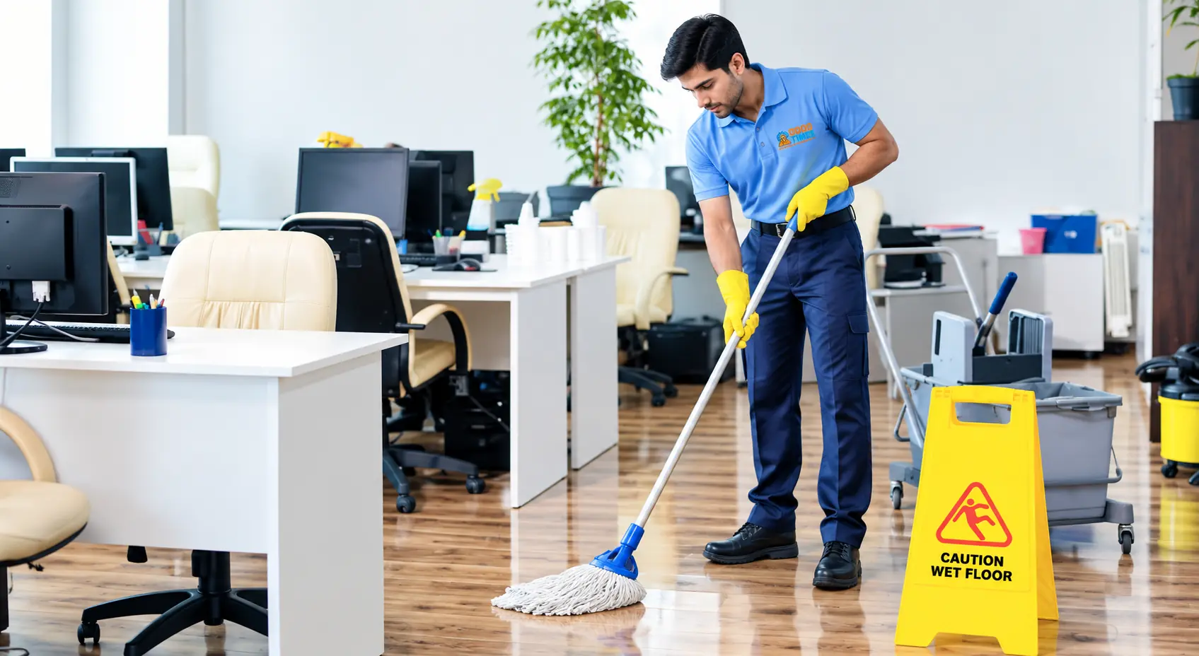 Corporate housekeeping services for offices and workspaces in Delhi